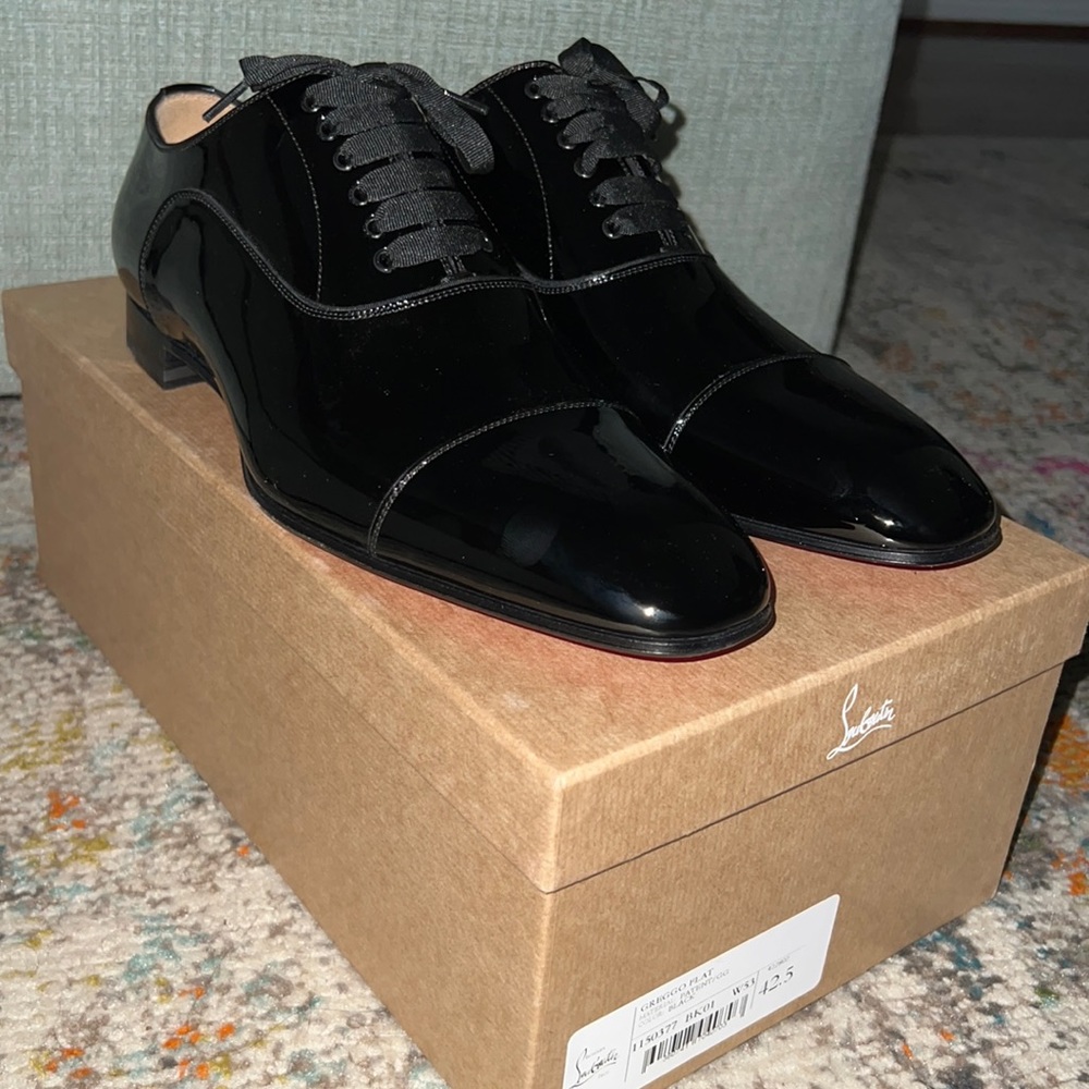 Greggo Flat Christian Louboutin Black dress shoes